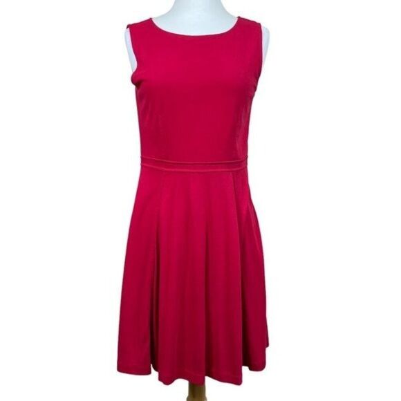 Ann Taylor Loft Red Dress Size 4 - Picture 1 of 7